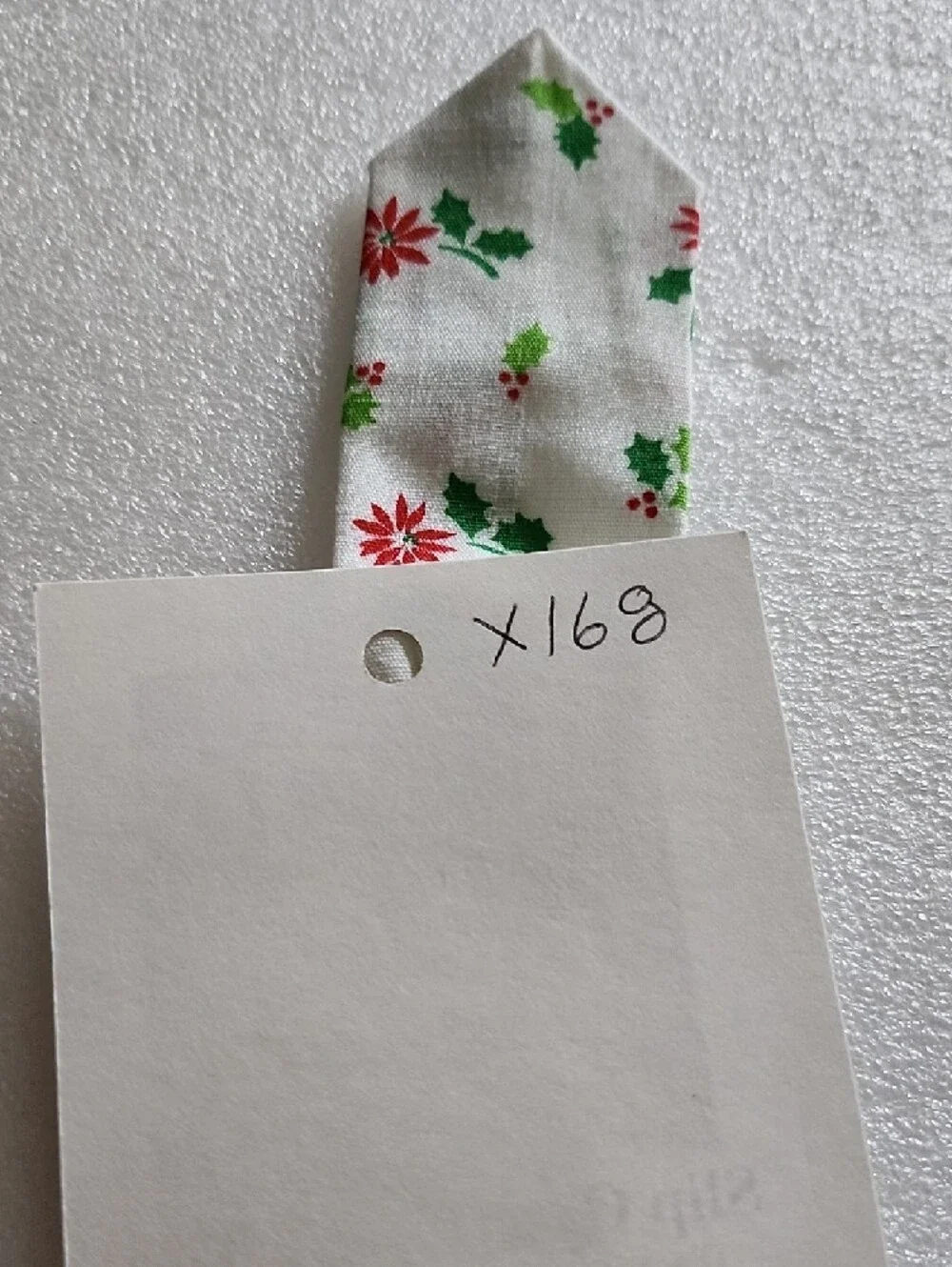 Pookie's Party Holiday Poinsettias Slip-Over Dog Collar Tie